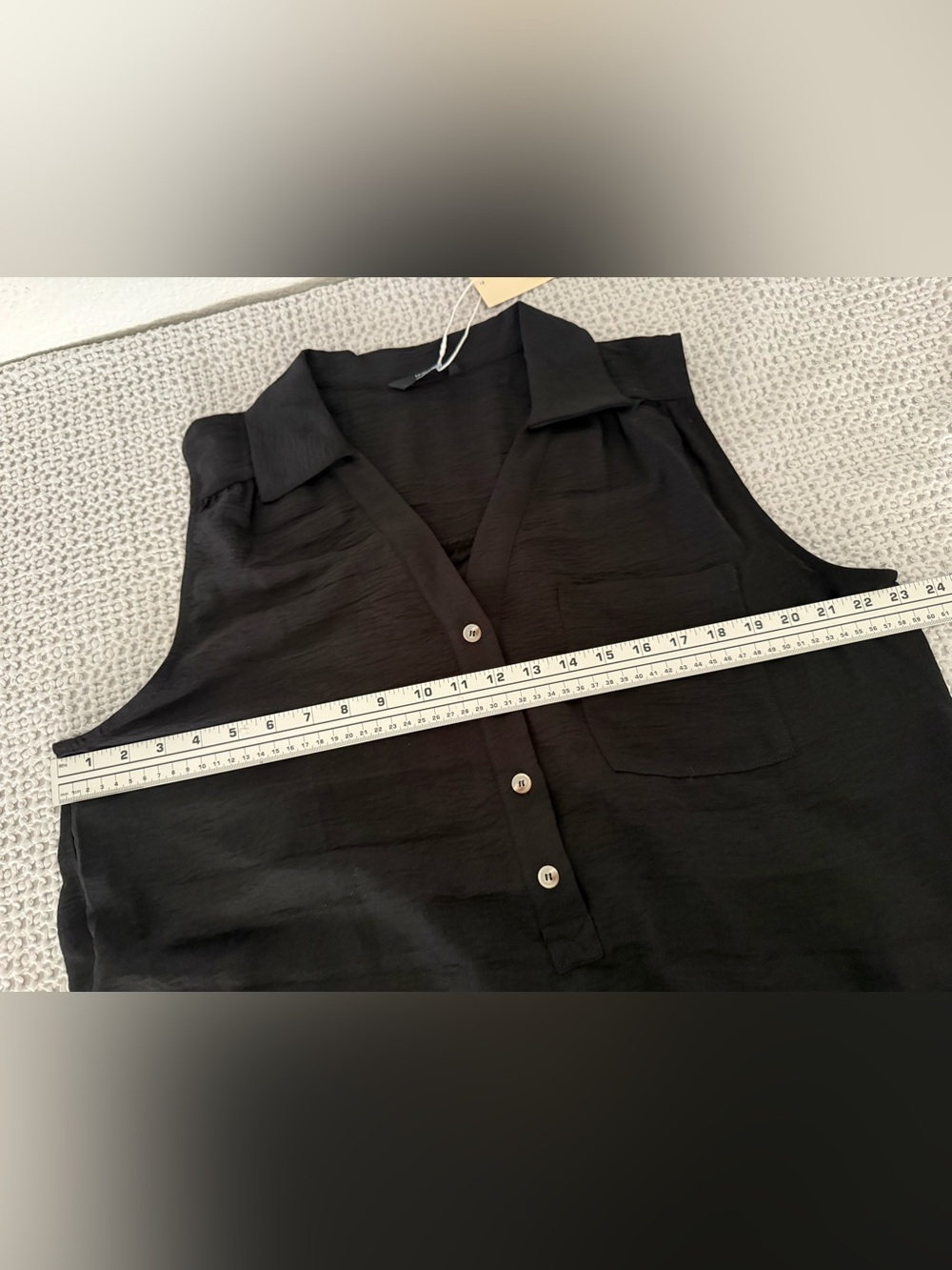 DOKOTOO Sleeveless Black Mini Shirt Dress - Classic Women's size XL - Picture 4 of 8